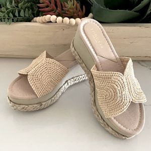 torrid Women's Cream Wedge Sandals